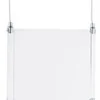 (2) 11 X 8.5 Ceiling Sign Holders With 16-foot Steel Cable System - Clear