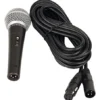 Anchor Audio Handheld Wired Microphone, 20 Ft Cable - Black