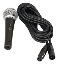 Anchor Audio Handheld Wired Microphone, 20 Ft Cable - Black
