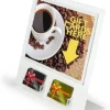 Workshop Series Gift Card Display, 2 Pockets & 11 X 8.5 Slide-in Sign Holder - White