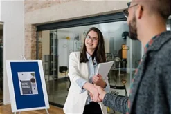 Display Easel For Floor Or Countertop, Folding, Holds 18 X 24 Media - Clear Acrylic -UZI Business Furniture Shop aceasflsgn .ra5 preview