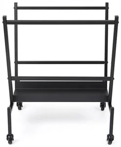 Mobile Art Display Rack, Holds Up To (50) 24" X 36" Art Protectors - Black -UZI Business Furniture Shop adrack1.ra3 preview