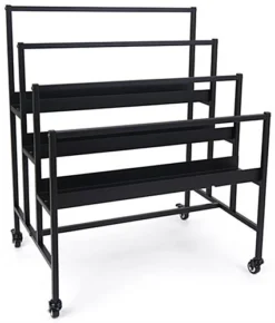 Mobile Art Display Rack, 3-Tiered, Holds Up To (75) 24" X 36" Art Protectors - Black -UZI Business Furniture Shop adrack3tr.ra2 preview