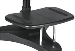 Height Adjustable Laptop Stand, Printer Shelf, Mouse Pad & Cup Holder - Black -UZI Business Furniture Shop adtmwsa1.ra8 preview
