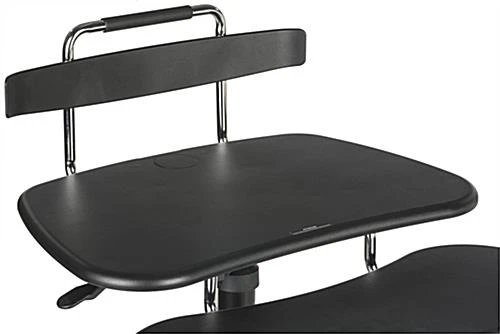 Height Adjustable Laptop Stand For 27” Monitors, Keyboard Shelf & Mouse Pad - Black 6 Height Adjustable Laptop Stand For 27” Monitors, Keyboard Shelf & Mouse Pad - Black - Image 6