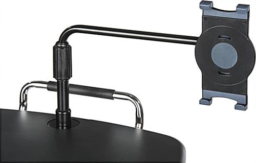 Height Adjustable Laptop Stand With Universal Tablet Holder - Black 7 Height Adjustable Laptop Stand With Universal Tablet Holder - Black - Image 7