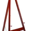 Wood Easel For Floor With Height Adjustable Display Pegs - Cherry