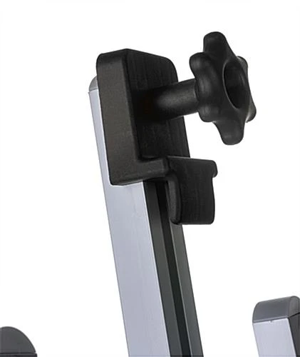 Display Easel For Floor With Adjustable Top And Bottom Clamps - Silver 7 Display Easel For Floor With Adjustable Top And Bottom Clamps - Silver - Image 7