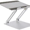 9.37" D Aluminum Laptop Stand, Portable, Adjustable Angle And Height - Silver