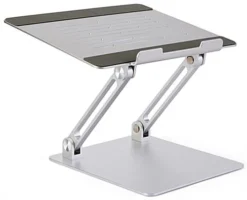 9.37" D Aluminum Laptop Stand, Portable, Adjustable Angle And Height - Silver