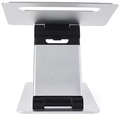 9.4" D Sit Stand Laptop Holder W/ Height & Adjustable Angle, Portable - Silver -UZI Business Furniture Shop alstlpst.ra3 preview