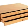 Art Supply Storage Box With 3 Drawers, 15.75 W X 9.75 D - Natural