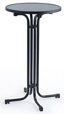 23 X 42 Round Cocktail Table - Black