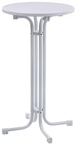 23 X 42 Round Cocktail Table - White