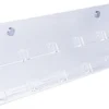 Workshop Series 10-Pocket Acrylic Business Card Holder For Wall, Slant Design - Clear
