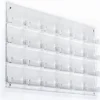 Workshop Series 24-Pocket Acrylic Business Card Holder For Wall, Open Pockets - Clear