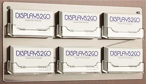 Workshop Series 6-Pocket Acrylic Business Card Holder For Wall, Open Pockets - Clear 1 Workshop Series 6-Pocket Acrylic Business Card Holder For Wall, Open Pockets - Clear