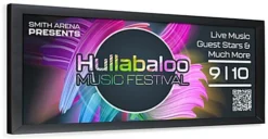 4’ X 6’ Outdoor Banner Frame With Hinged Edges, Stretching Clamps - Black