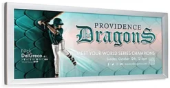 4' X 8' Outdoor Banner Frame With Hinged Edges, Stretching Clamps - Silver