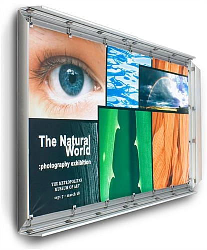 4' X 8' Outdoor Banner Frame With Hinged Edges, Stretching Clamps - Silver 2 4' X 8' Outdoor Banner Frame With Hinged Edges, Stretching Clamps - Silver - Image 2