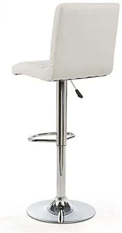 Adjustable Stool W/ Leatherette Seat, 360° Swivel, Backrest, Set Of 2 - White -UZI Business Furniture Shop bnst3twt.ra3 preview