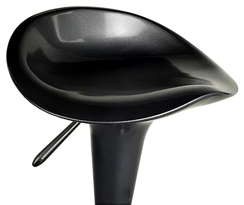 Adjustable Height Stool With 360 Degree Swivel, Backless, Footrest - Black 6 Adjustable Height Stool With 360 Degree Swivel, Backless, Footrest - Black - Image 6