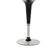 24” Round Cocktail Table, Height Adjustable, 360 Degree Swivel - Black