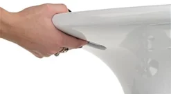 24” Round Cocktail Table, Height Adjustable, 360 Degree Swivel - White -UZI Business Furniture Shop brtblbf1w.ra3 preview