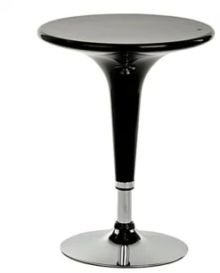 24” Round Cocktail Table, Height Adjustable, 360 Degree Swivel - Black -UZI Business Furniture Shop brtblbf1w.ra4 preview