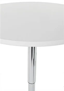 23.5” Round Cocktail Table, Height Adjustable - White -UZI Business Furniture Shop brtblwa1.ra3 preview