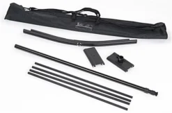 Double-sided Banner Stand With (2) 24"w Custom Printed Graphics, Adjustable Height -UZI Business Furniture Shop bs2496bkb.ra2 preview