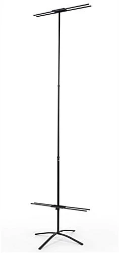 Double-sided Banner Stand With (2) 24"w Custom Printed Graphics, Adjustable Height