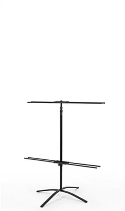 Banner Stand With Custom Graphic, Adjustable Height, Portable - Black -UZI Business Furniture Shop bs3696bkc.ra1 preview