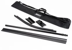 Banner Stand With Custom Graphic, Adjustable Height, Portable - Black -UZI Business Furniture Shop bs3696bkc.ra2 preview
