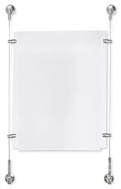 11 X 17 Sign Holder With Wall Mount Cable - Clear 7 11 X 17 Sign Holder With Wall Mount Cable - Clear -UZI Business Furniture Shop cab11171x1w.ra2 preview