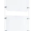 (2) 11 X 8.5 Sign Holders With Wall Mount Cable - Clear