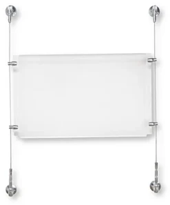 17 X 11 Sign Holder With Wall Mount Cable - Clear 7 17 X 11 Sign Holder With Wall Mount Cable - Clear -UZI Business Furniture Shop cab17111x1w.ra2 preview