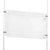 17 X 11 Sign Holder With Wall Mount Cable - Clear