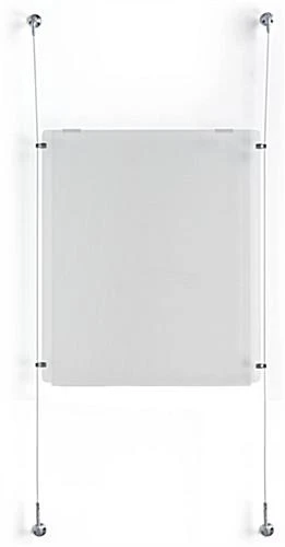 22 X 28 Sign Holders With Wall Mount Cable - Clear 3 22 X 28 Sign Holders With Wall Mount Cable - Clear - Image 3