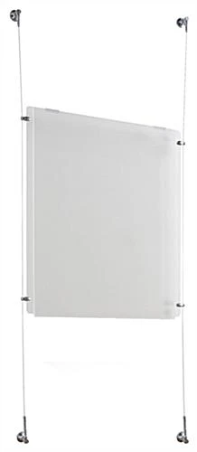 22 X 28 Sign Holders With Wall Mount Cable - Clear