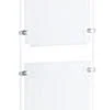 (4) 8.5 X 11 Sign Holders With Wall Mount Cable - Clear