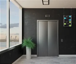 (2) 11 X 8.5 Ceiling Sign Holders With 16-foot Steel Cable System - Clear -UZI Business Furniture Shop cab series enviro1 preview 1