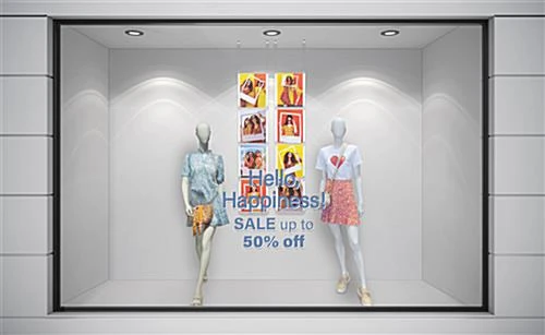 (2) 8.5 X 11 Ceiling Sign Holders With 16-foot Steel Cable System - Clear 6 (2) 8.5 X 11 Ceiling Sign Holders With 16-foot Steel Cable System - Clear - Image 6