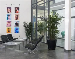 8.5 X 11 Sign Holders With Wall Mount Cable - Clear -UZI Business Furniture Shop cab series enviro6 preview 2