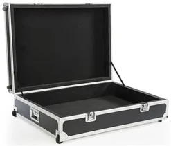 Dual TV Stand W/ 2 Rotating Brackets, Monitors 32” – 70”, Travel Case - Black -UZI Business Furniture Shop cdstand2bk.ra8 preview