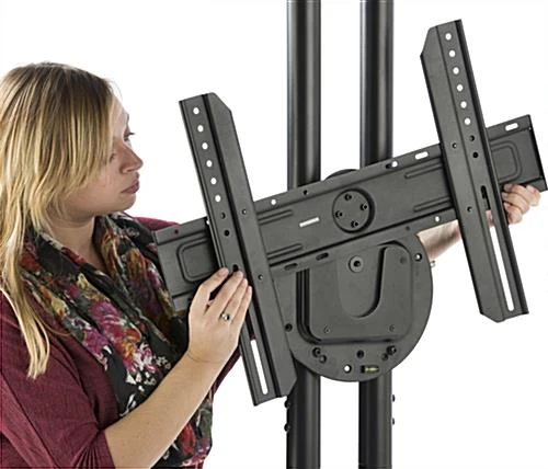 Portable TV Stand W/ Rotating Bracket Fits Monitors 32”-70”, Travel Case - Black 7 Portable TV Stand W/ Rotating Bracket Fits Monitors 32”-70”, Travel Case - Black - Image 7