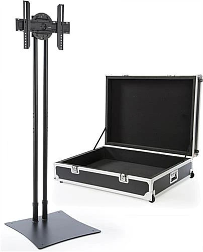 Portable TV Stand W/ Rotating Bracket Fits Monitors 32”-70”, Travel Case - Black 1 Portable TV Stand W/ Rotating Bracket Fits Monitors 32”-70”, Travel Case - Black