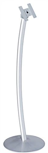 Tablet Stand With Rotating Bracket, 75x75 & 100x100 VESA Compatible, Curved - Silver