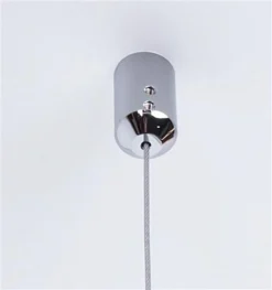 Ceiling Hanging Cable System, (2) Ceiling Mounts, (2) Clamps & (2) Cables - Silver -UZI Business Furniture Shop cmtpset.ra2 preview