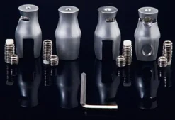 1-3/16" Edge Grip Cable Clamps For Cable Hanging System, Set Of 4 - Silver